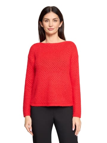 Betty Barclay Lochstrick-Pullover in Rot