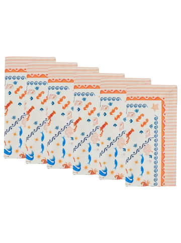 Butlers Serviette CORAL COAST 6er-Set in Multicolor