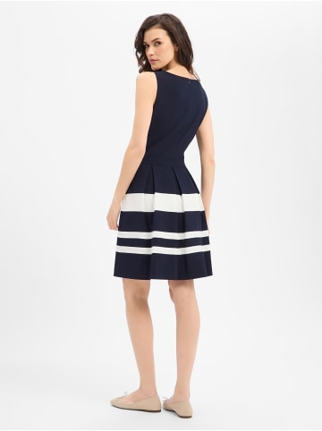 Marie Lund Kleid in marine ecru - 0001