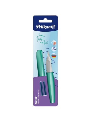 Pelikan Füllhalter Twist M Cold Alaska + 2 Patronen Blistern