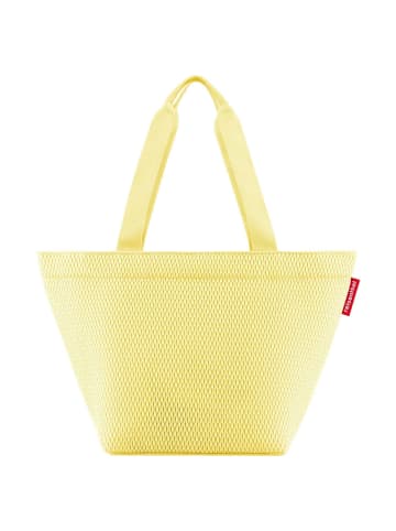Reisenthel shopper M - Shopper 51 cm (twist powder blue) in mesh lemon