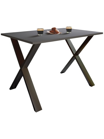 ebuy24 Esstisch XonaX schwarz Anthrazit 110 x 50 cm