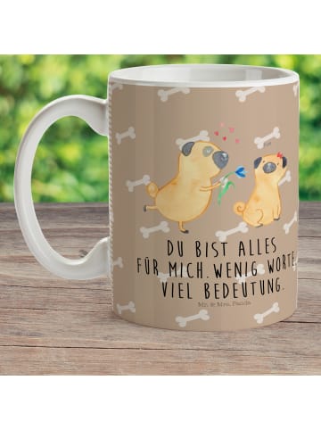 Mr. & Mrs. Panda Kindertasse Mops Verliebt mit Spruch in Hundeglück
