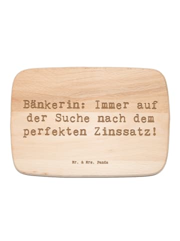 Mr. & Mrs. Panda Vesperbrett Spruch Bänkerin Zinssatz mit Spruch in Transparent