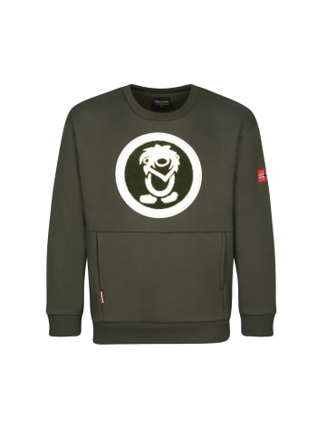 Trollkids Sweatshirt "Trolltunga" in Efeugrün