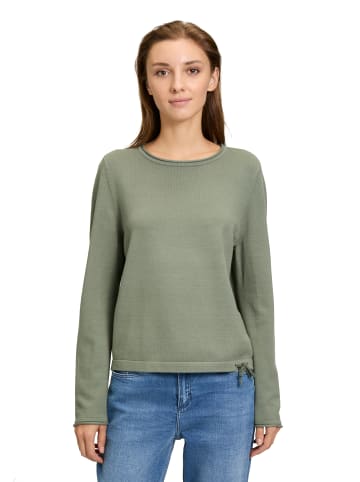 CARTOON Strickpullover mit Rundhalsausschnitt in Grün