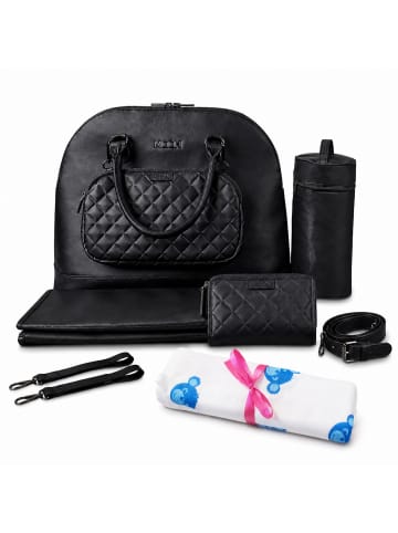 Kinderhaus Blaubär Fashion Bag inkl. Clutch Wickeltasche & Mulltuch Blaubaer in Black