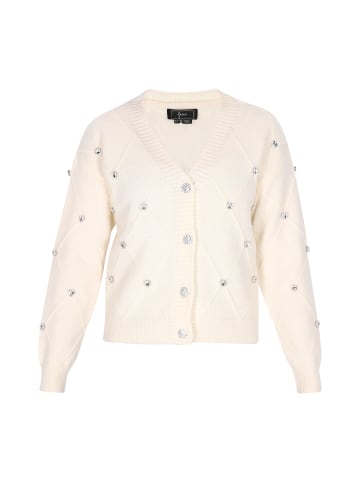 faina Damen Cardigan in Wollweiss