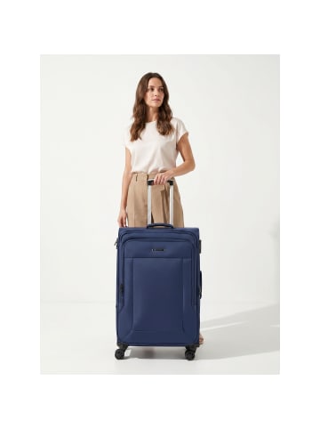 Franky Melbourne 3.0 4-Rollen Trolley 79 cm mit Dehnfalte in dark blue