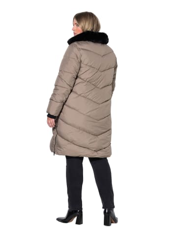 Ulla Popken Steppmantel in taupe