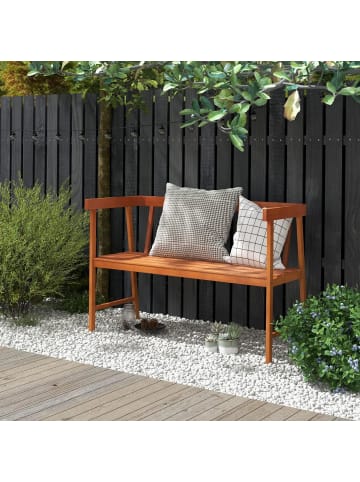 COSTWAY Gartenbank 2 Sitzer in Beige