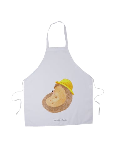 Mr. & Mrs. Panda Schürze Igel Beten ohne Spruch in Weiß