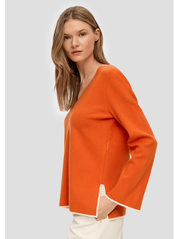 s.Oliver BLACK LABEL Strickpullover langarm in Orange