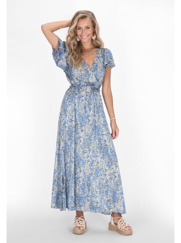 IZIA Women Dress in blue multicolor