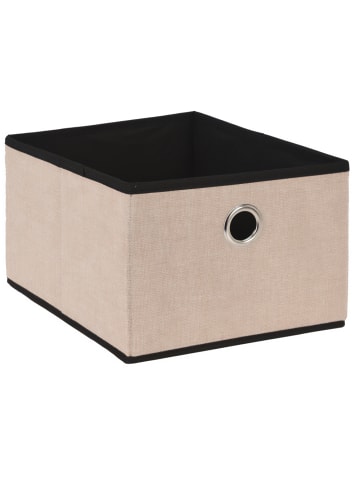 Storage Solutions Aufbewahrungsbehälter aus Textil NO-WOVEN in Beige, (B) 25 x (H) 18 x (L) 32 cm