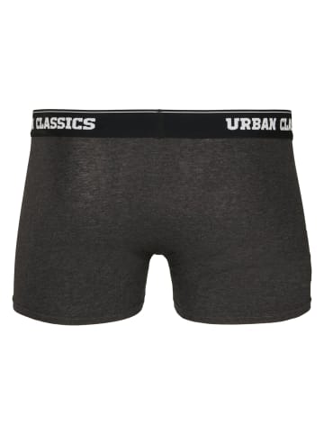Urban Classics Boxershorts in branding AOP/black/charcoal
