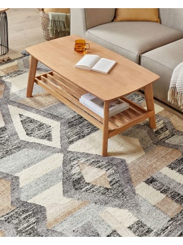 Beliani Kelim AYGEZARD in Bunt/Grau/Blau - (W) 160 x (H) 1 x (L) 230 cm