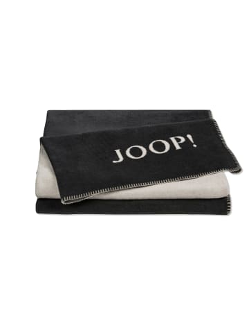 JOOP! JOOP! UNI-DOUBLEFACE Wohndecke 150x200 cm, Anthrazit-Ash