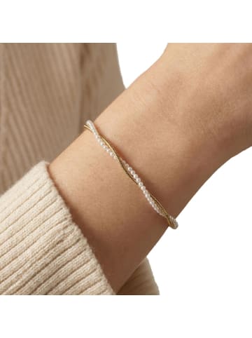 Amor Armband Edelstahl, IP gold in gold