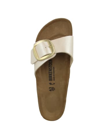 Birkenstock Sandale Madrid Big Buckle Birko-Flor schmal in creme