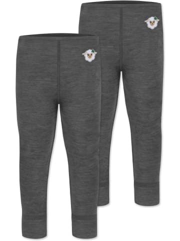 Normani Outdoor Sports 2er Pack Baby Merino Hose Leggings Tutira in Anthrazit