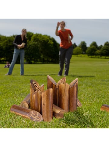 Kubb Wikingerspiel in Braun