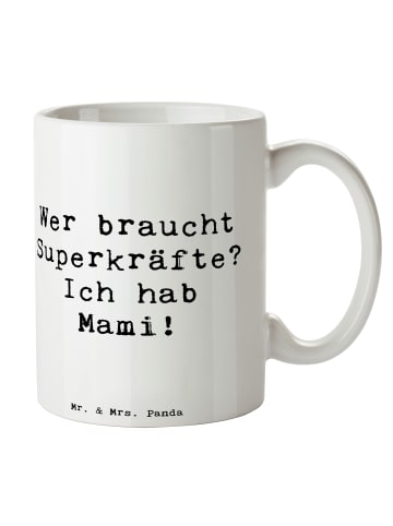 Mr. & Mrs. Panda Tasse Mami Magie mit Spruch in Weiß