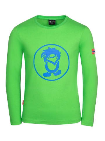 Trollkids Longsleeve "Troll" in Hellgrün/Blau