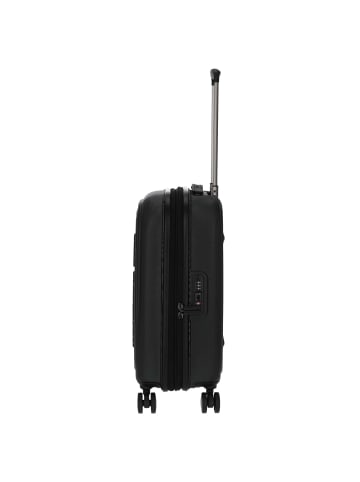 Mandarina Duck Logoduck+ - 4-Rollen-Kabinentrolley 55 cm S erw. (silver) in schwarz
