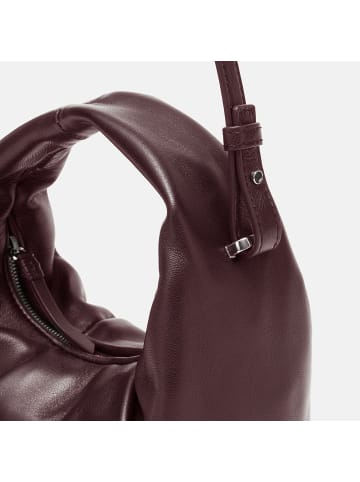 Les Visionnaires Greta Mini Essential Handtasche Leder 23 cm in aubergine