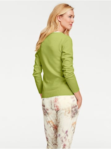 Heine Feinstrickjacke in kiwi