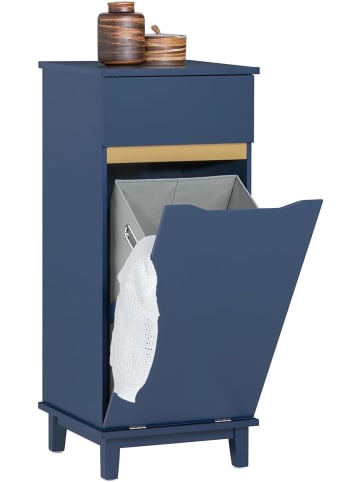 SoBuy Wäscheschrank in Blau - (B)40 x (H)96 x (T)40cm