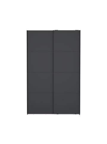 ebuy24 Schiebetürenschrank Bergamo (2-türig) Grau 139 x 67 cm
