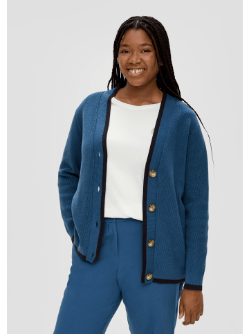 TRIANGLE Strickjacke langarm in Blau