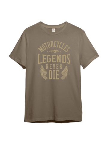 PAULGOS Herren T-Shirt, Legends never die in Sand