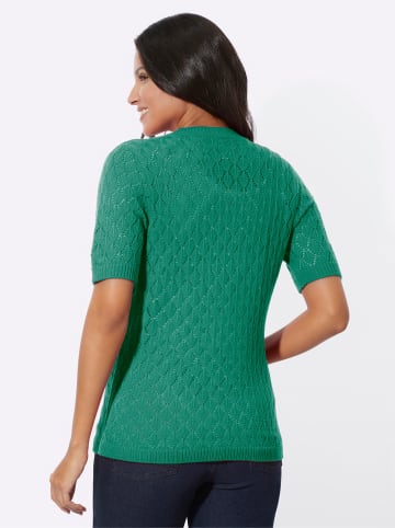 Sieh an! Strickjacke in smaragd