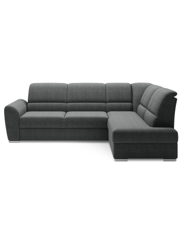 MF Design Silver Recamiere Rechts in Dunkelgrau -  (L) 270 x (B) 270 x (H) 93 cm