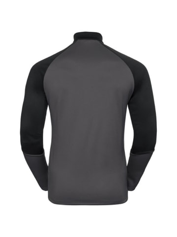 Odlo Shirt Midlayer 1/2 zip PLANCHES in Schwarz-gemustert