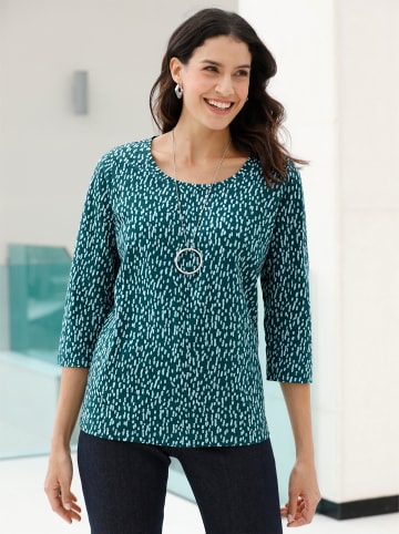 WITT WEIDEN Print-Shirt in petrol-bedruckt