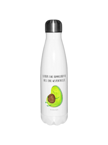 Mr. & Mrs. Panda Thermosflasche Avocado Pfeifen mit Spruch in Weiß