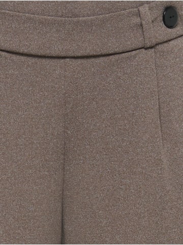 JDY Hose mit weitem Beinschnitt in Chocolate Brown Melange
