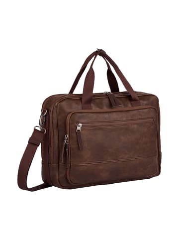 Camel Active TRACES Business Tasche mit gepolstertem Laptopfach in Braun