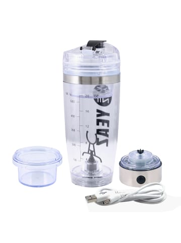 YEAZ CYCLONE PRO Elektrischer Mixer USB 600ml in transparent
