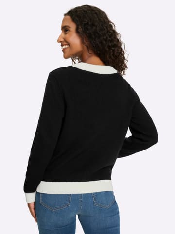 Heine Strickjacke in schwarz-ecru