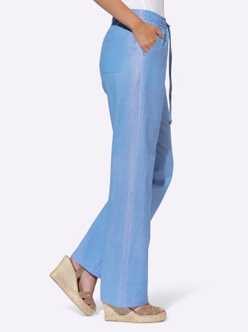 Heine Leinenhose in himmelblau