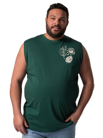 Men Plus Tank Top in dunkles petrol