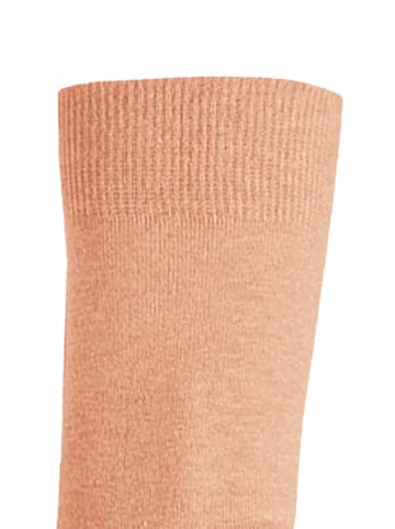 Kunert Socken Liz druckfreier Bund in peach