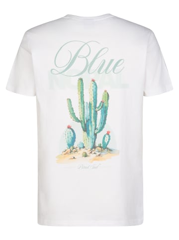 Petrol Industries T-Shirt mit Rückenprint Volcán in Weiß