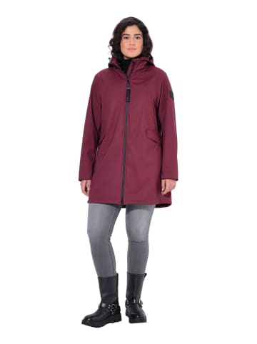 Ulla Popken Softshelljacke in dunkel kirschrot