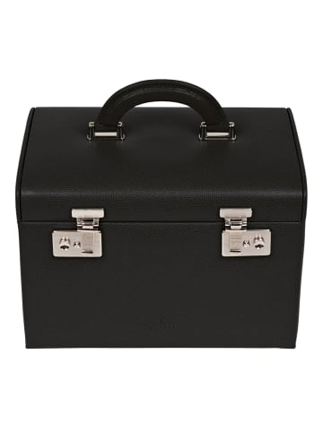 Windrose Beluga Schmuckkasten Leder 26.5 cm in schwarz